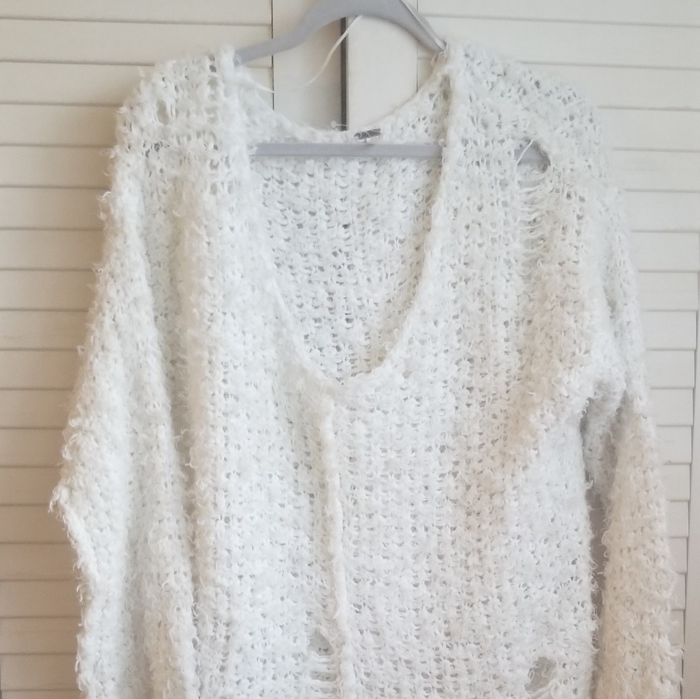 Distressed fred people sweater